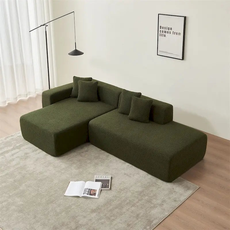 Modular Sectional Couch,Modern L-Shape Sectional Sofa w/Chaise Lounge