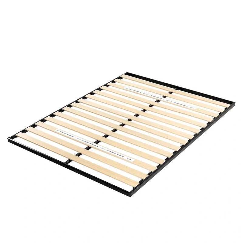 1.6 Inch Metal Bunkie Board with Wood Slats by Crown Comfort