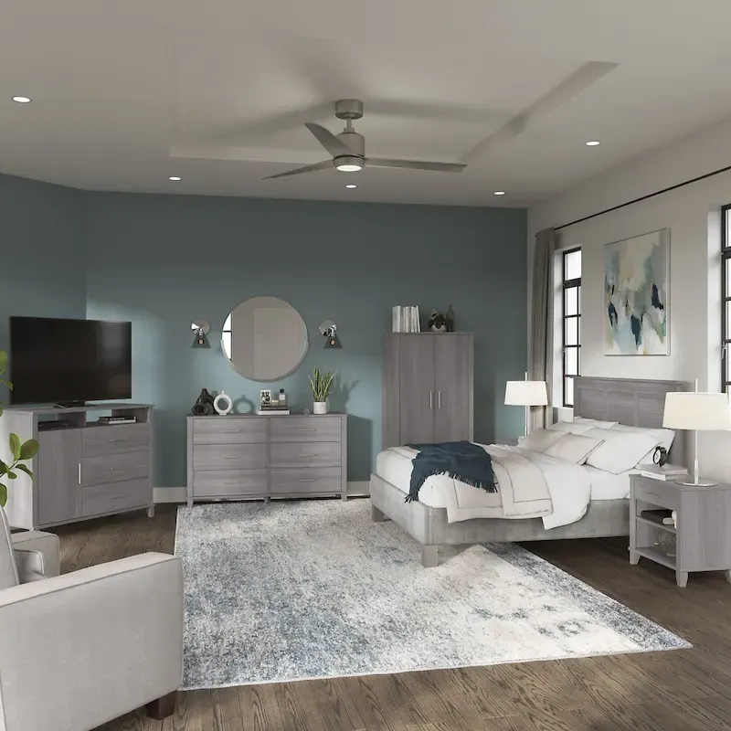 Somerset 6 Piece Full/Queen Size Bedroom Set by Bush Furniture